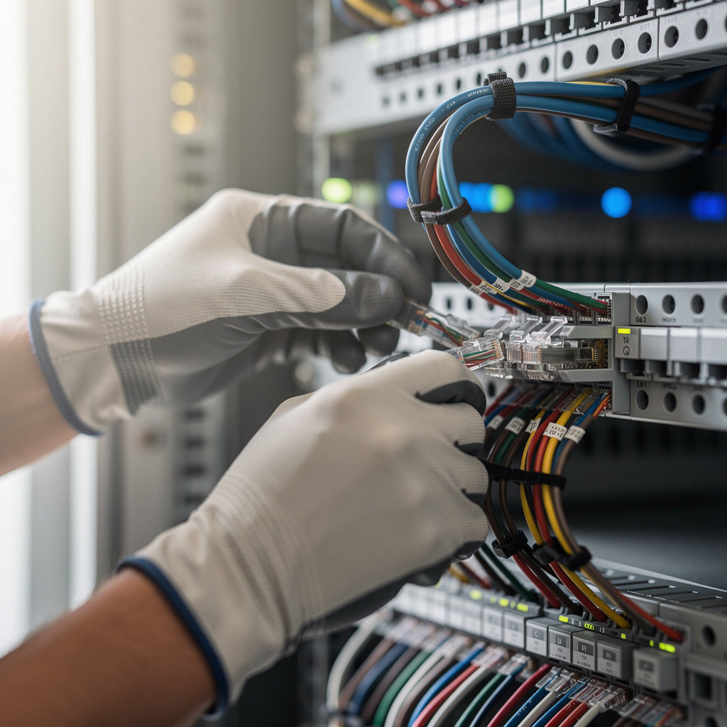 Golden Telecom Inc expert technician installing reliable low voltage systems for San Marcos businesses